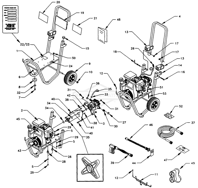 GENERAC 1195-0 parts breakdown